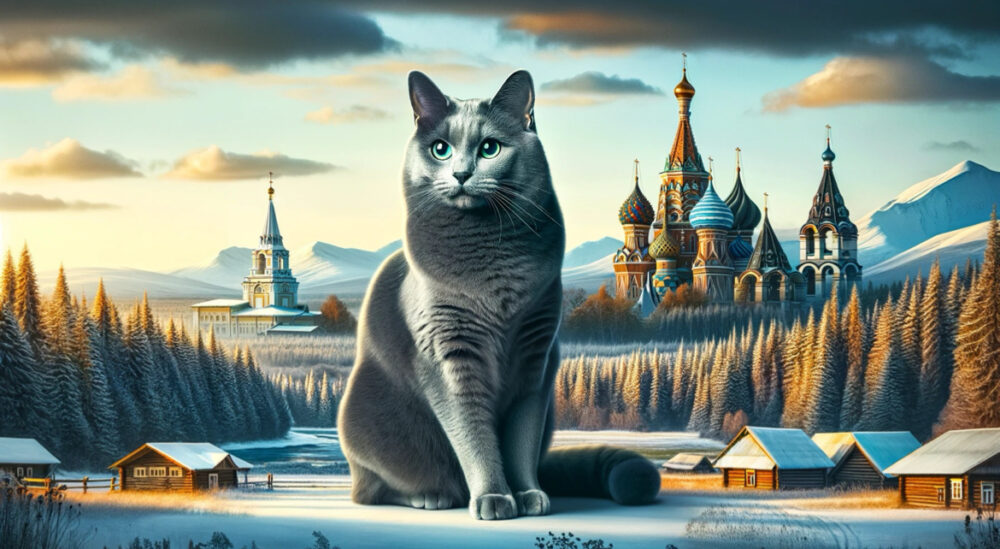 ロシア発祥の猫ロシアンブルー